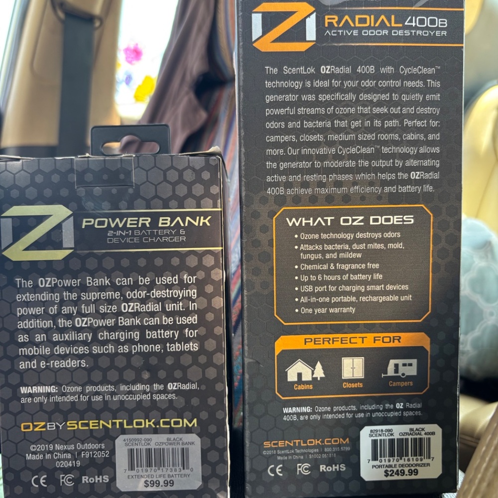 ScentLok® OZ Radial Ozone Generator + Power Bank - Picture 8 of 8
